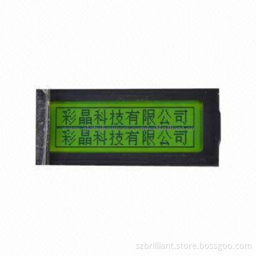 12232 monochrome LCD display module, STN yellow green w/ LED backlight, supports parallel interface